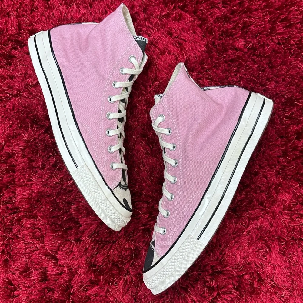 Converse Chuck Taylor All Stars Pink Canvas Men’s 11.5 Women’s 13.5 High Top - Picture 2 of 5
